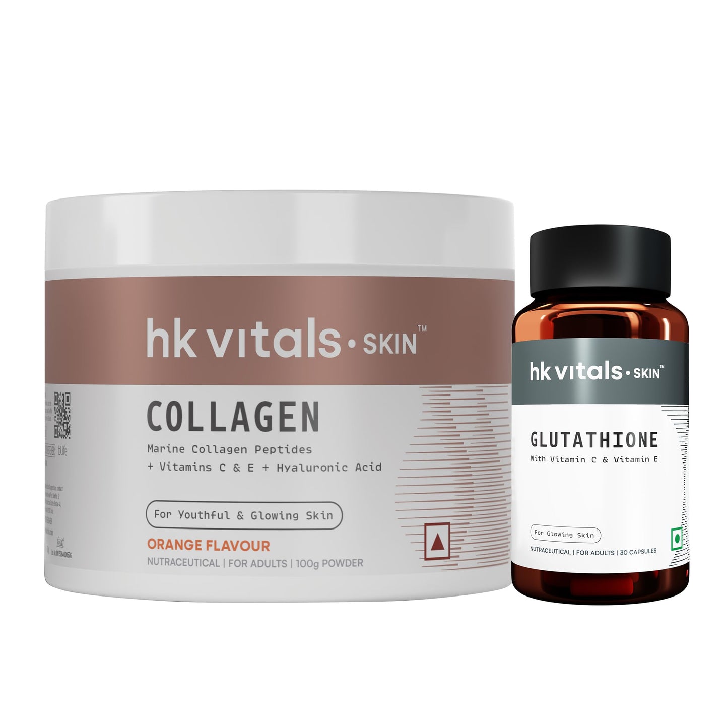 HealthKart hk vitals Skin Radiance Marine Collagen Supplement (Mango,200g) (Pack of 2)|With Biotin,Vitamin C & E for Healthy Skin & Hair,powder,2 count,25 Servings - Springkart 