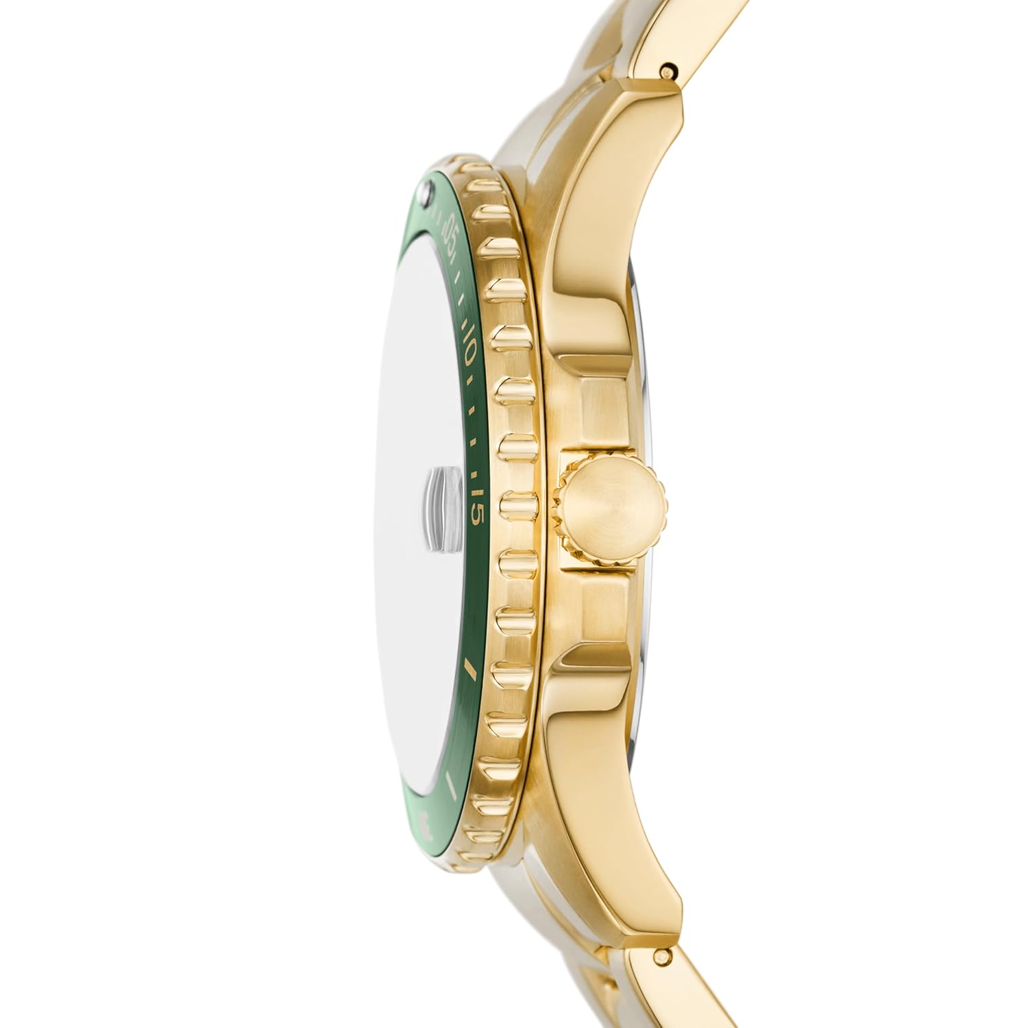 Fossil Analog Green Dial Men's Stainless Steel Watch-FS6030