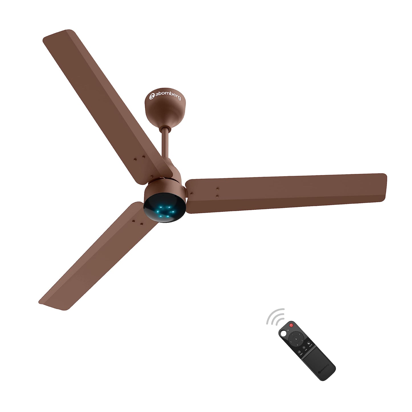 atomberg Renesa Enzel 1200mm BLDC Ceiling Fan with Remote Control | BEE 5 star Rated Energy Efficient Ceiling Fan | High Air Delivery with LED Indicators| 3 Year Warranty (Gloss White)