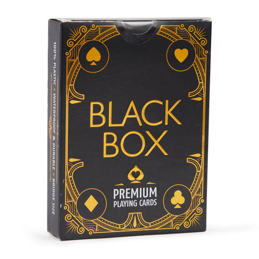 Black Box Premium Plastic Kid Black Box Playing Card Game (Set of 2),Waterproof, Bridge Size