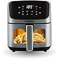 Cookwell Air Fryer - 5L With See Through Window - 1400W (Grey & Black) : Amazon.in: Home & Kitchen