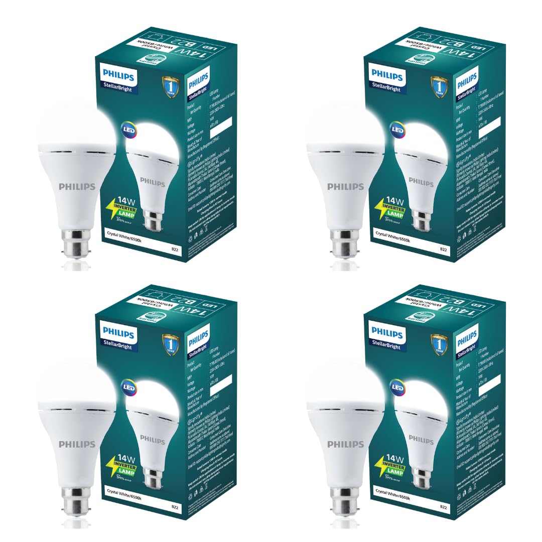Philips 12W Emergency Bulb | Rechargeable Emergency Bulb for Power Cuts | Backup : 4hrs, Cool Day Light,Pack of 1