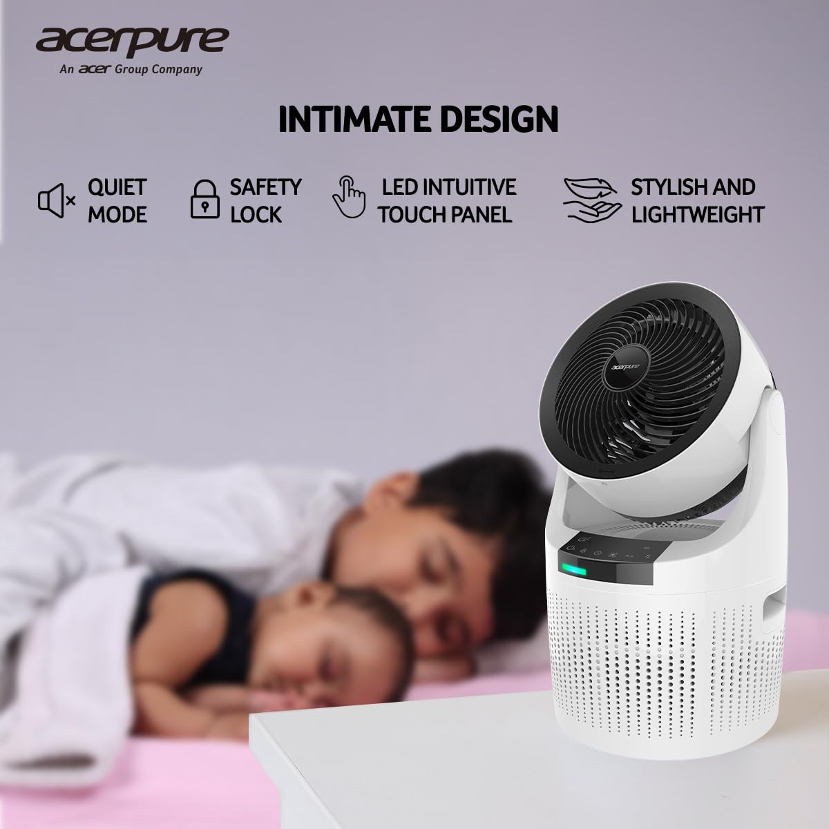 acerpure Professional Air Purifier for Home by Acer, Fights Pollution, Virus and Bacteria, 3-in-1 HEPA Filter