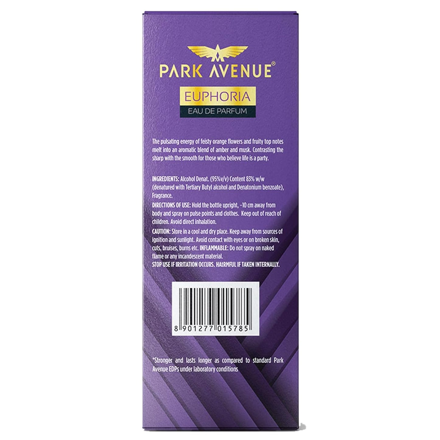 Park Avenue Euphoria, Eau De Parfum Men, 100ml | Long Lasting Perfume for Men | Father's Day Gift for Dad | Premium Luxury Fragrance Scent | Gift for Father's Day | Aromatic Blend of Amber & Musk | Suitable for Every Occasion