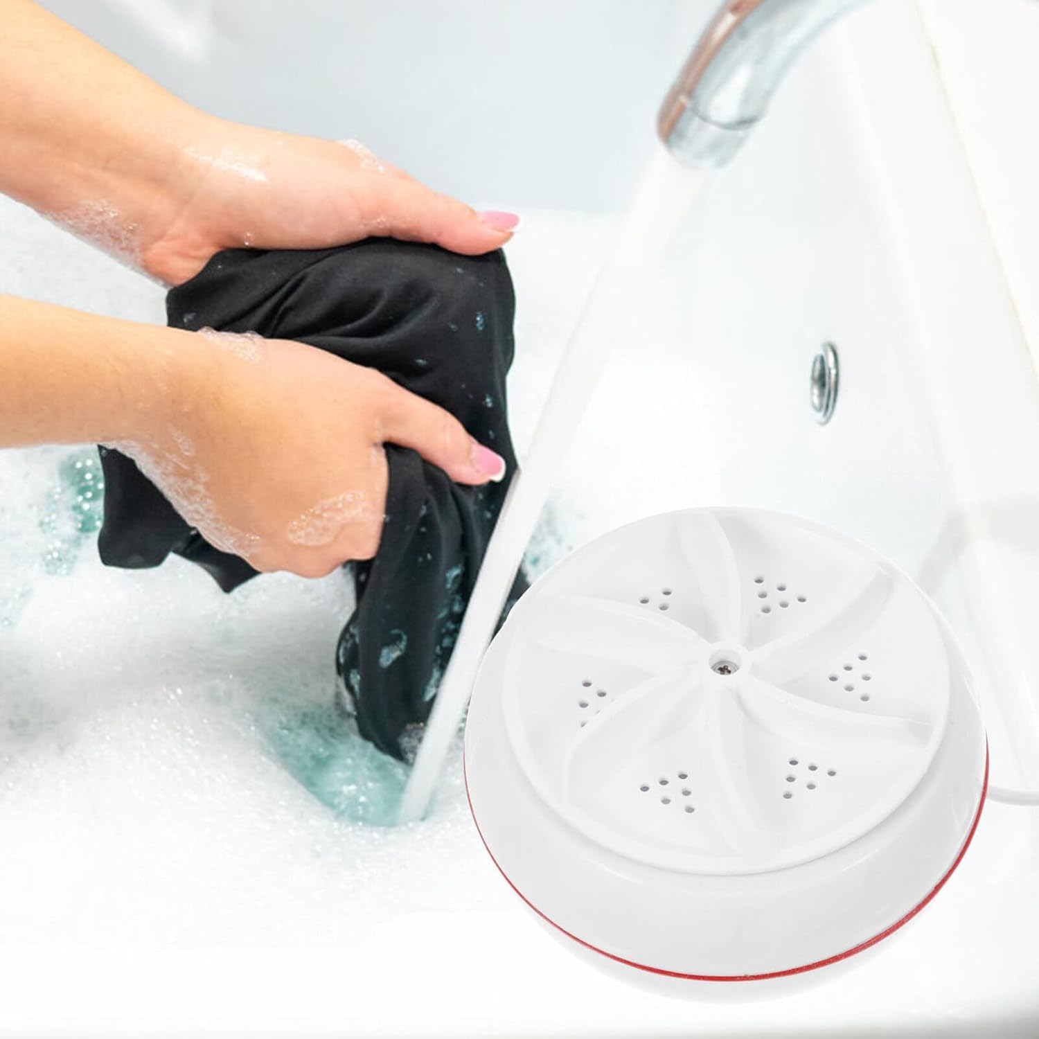 Mini Washing Machine Turbine Washing Machine Door Hinge Lightweight Turbo Washer with USB Cable For Home, Camping ,College ,Rooms Use - Springkart 