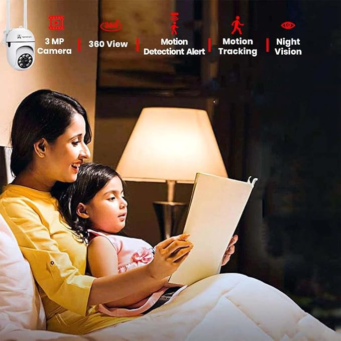 Smart Wi-fi Wireless IP CCTV Security Camera Light Vision, Remote Indoor 1080p V380 Pro App 360 Degree Watch Live Streaming Mini Dome PTZ Camera(Pack of 2)