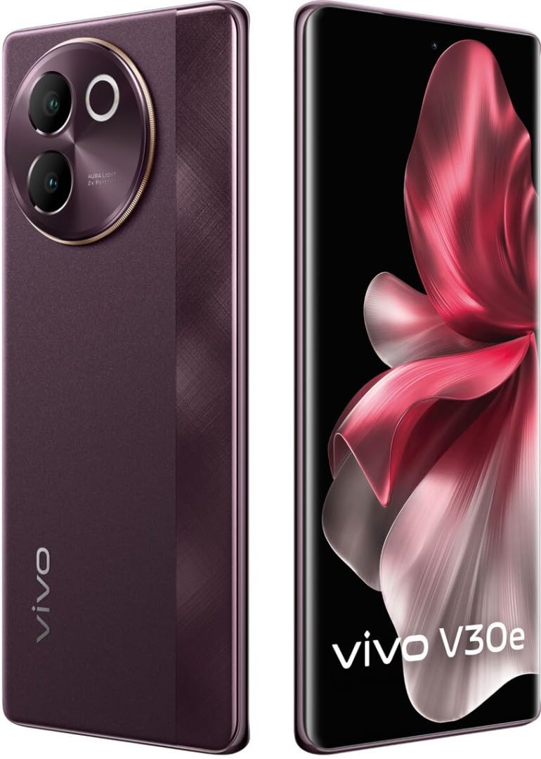 Vivo V30e 5G Smartphone (Velvet Red, 8GB RAM, 128GB Storage)