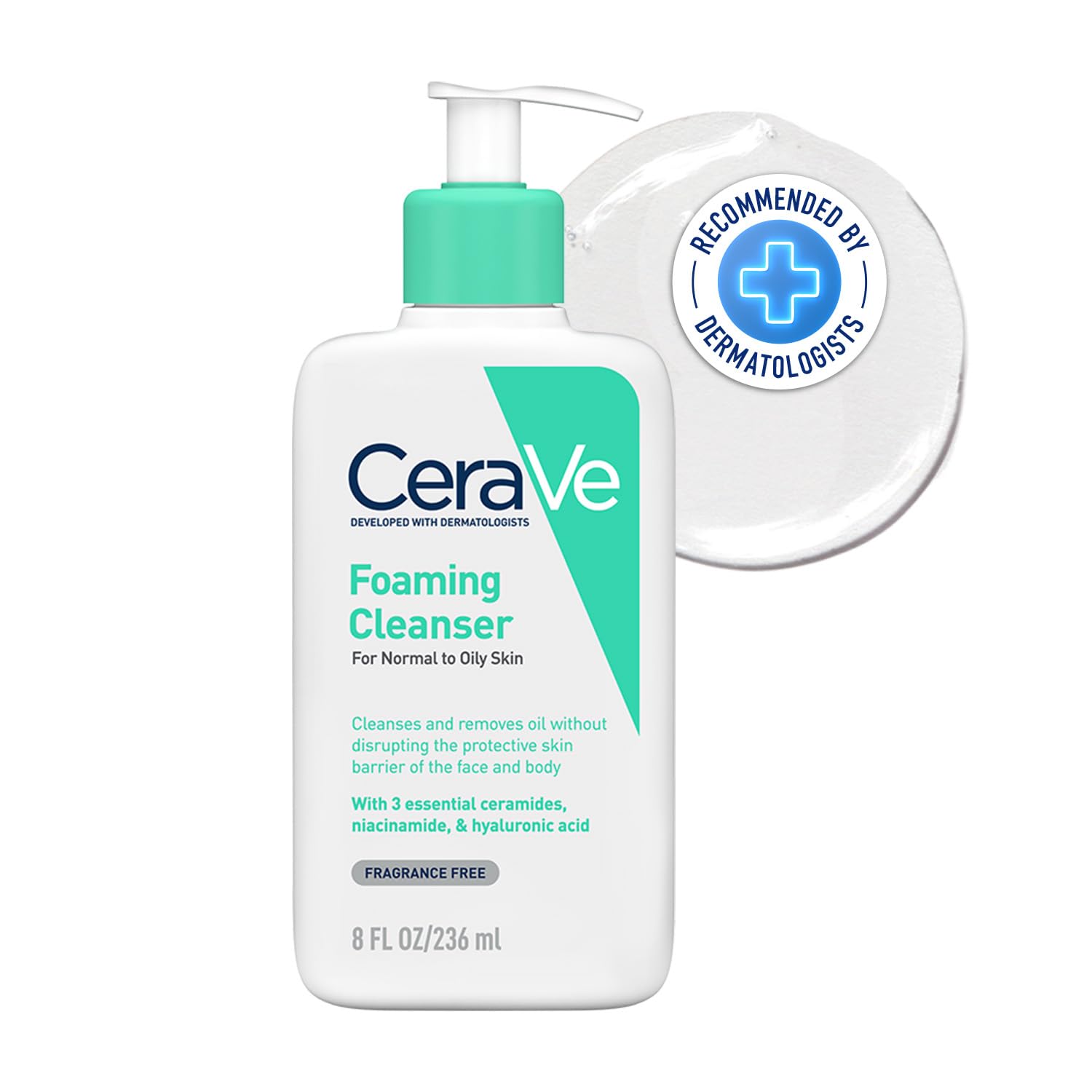CeraVe Foaming Cleanser For Normal To Oily Skin
