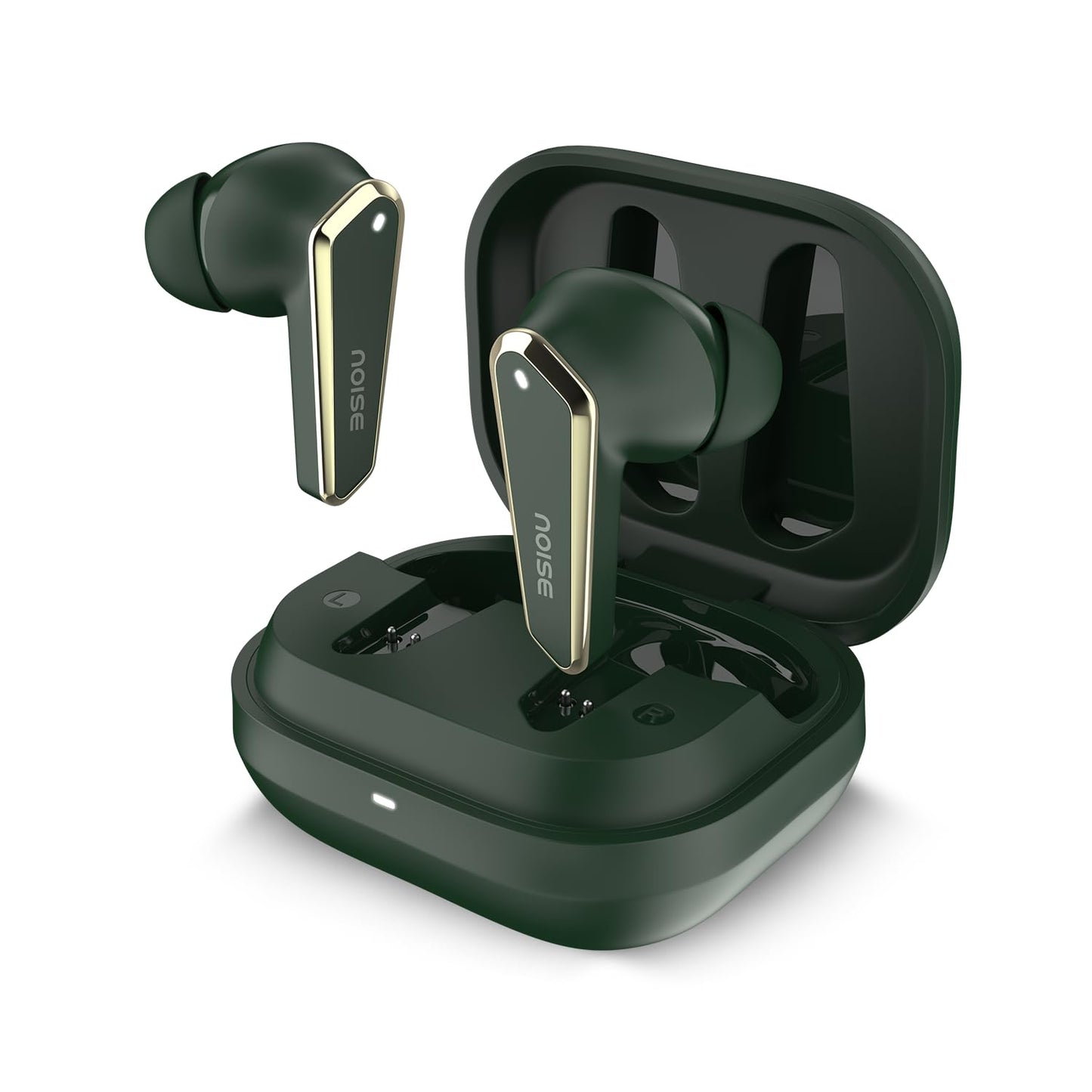 Noise Buds N1 Truly Wireless Earbuds with Chrome Finish, 40H of Playtime, Quad Mic with ENC, Ultra Low Latency Gaming (Up to 40 Ms), Instacharge(10 Min=120 Min), Bluetooth V5.3(Ice Blue)