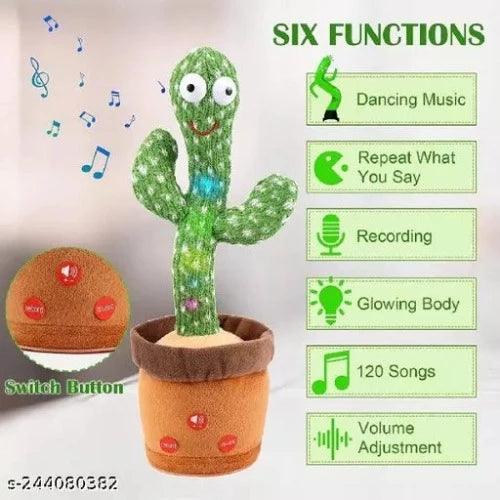 Techywynz NEW Dancing Cactus Toy, Talking BEST GIFT+Singing+Dancing+Recording+LED (Dancing Cactus) BEST GIFT - Springkart 