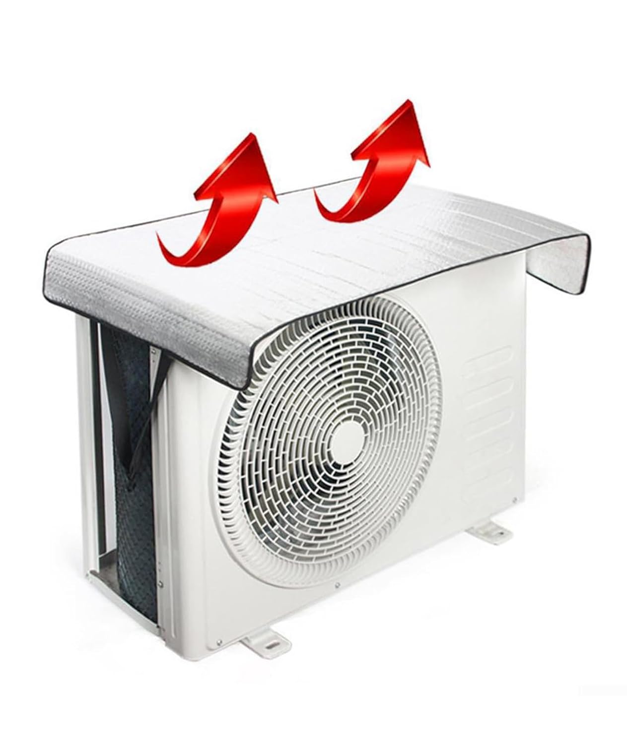 Ac Outdoor Unit Protector, Ac Outdoor Unit Cover, Ac Cover, Ac Outdoor Unit Protector Cover Waterproof from Heat Insulation Sunlight Shade Protector from Dust with Adjustable Buckle Hooks - Springkart 