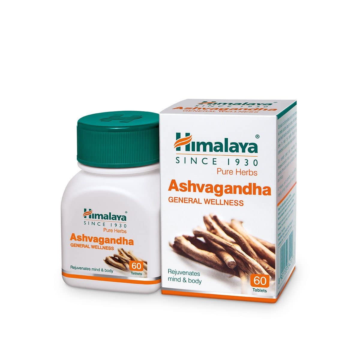 Himalaya Ashvagandha General Wellness Tablets | Stress Relief | Rejuvenates Mind & Body - 60 Tablets - Springkart 