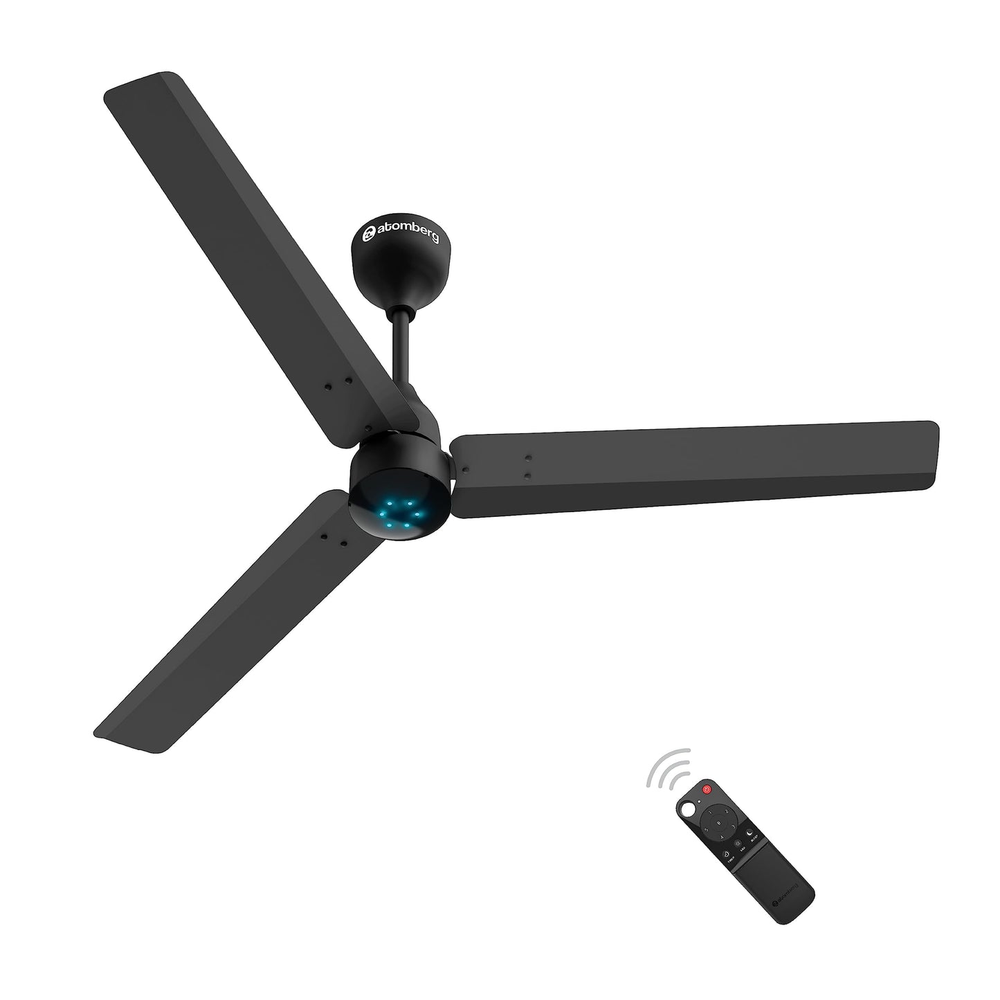 atomberg Renesa Enzel 1200mm BLDC Ceiling Fan with Remote Control | BEE 5 star Rated Energy Efficient Ceiling Fan | High Air Delivery with LED Indicators| 3 Year Warranty (Gloss White)
