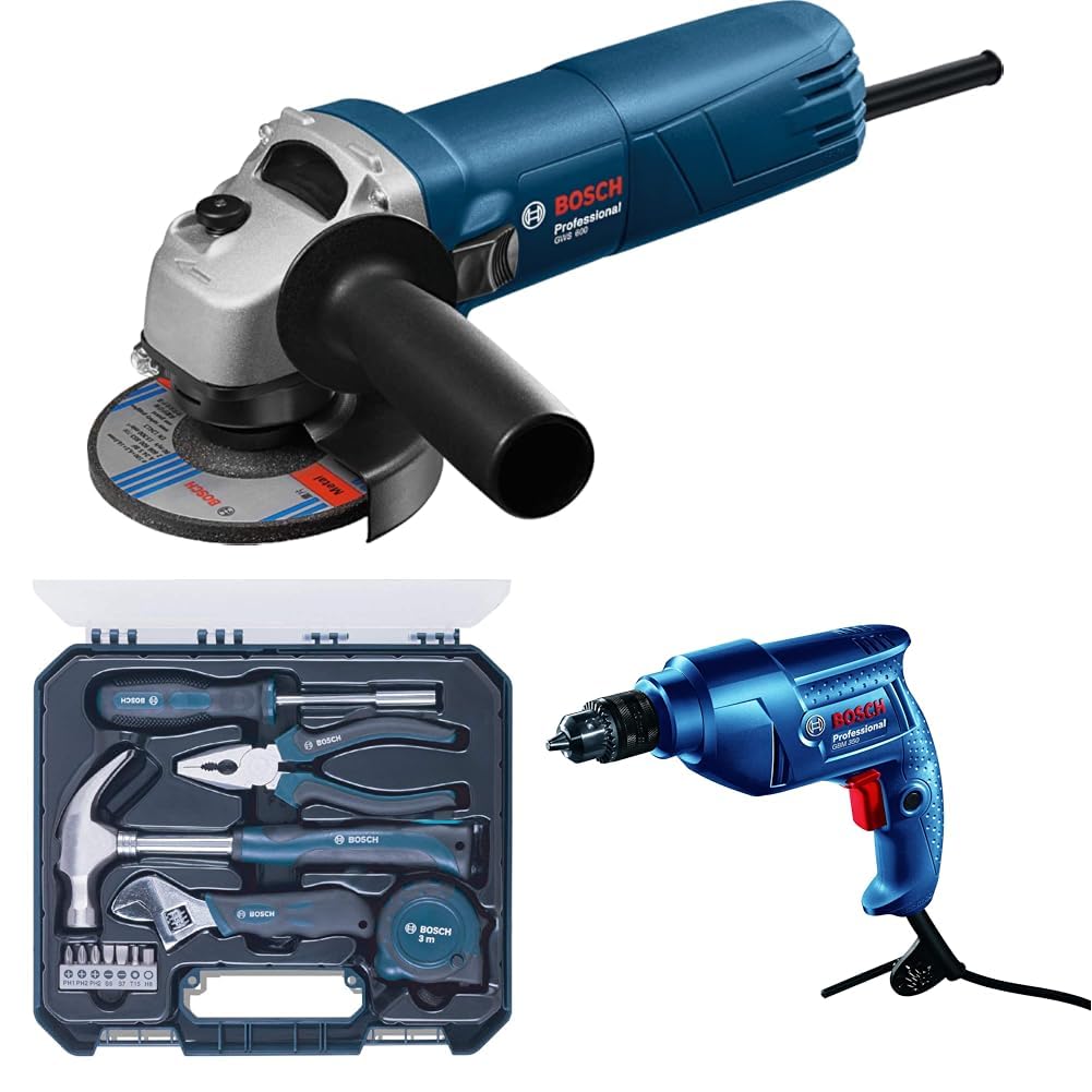 BOSCH Professional GWS 600 Angle Grinder | 670W Power | No-load Speed of 11000 RPM | Versatile Cutting and Grinding Tool | M10 Grinding Spindle Thread | 100 mm Disc | 1 Year Warranty