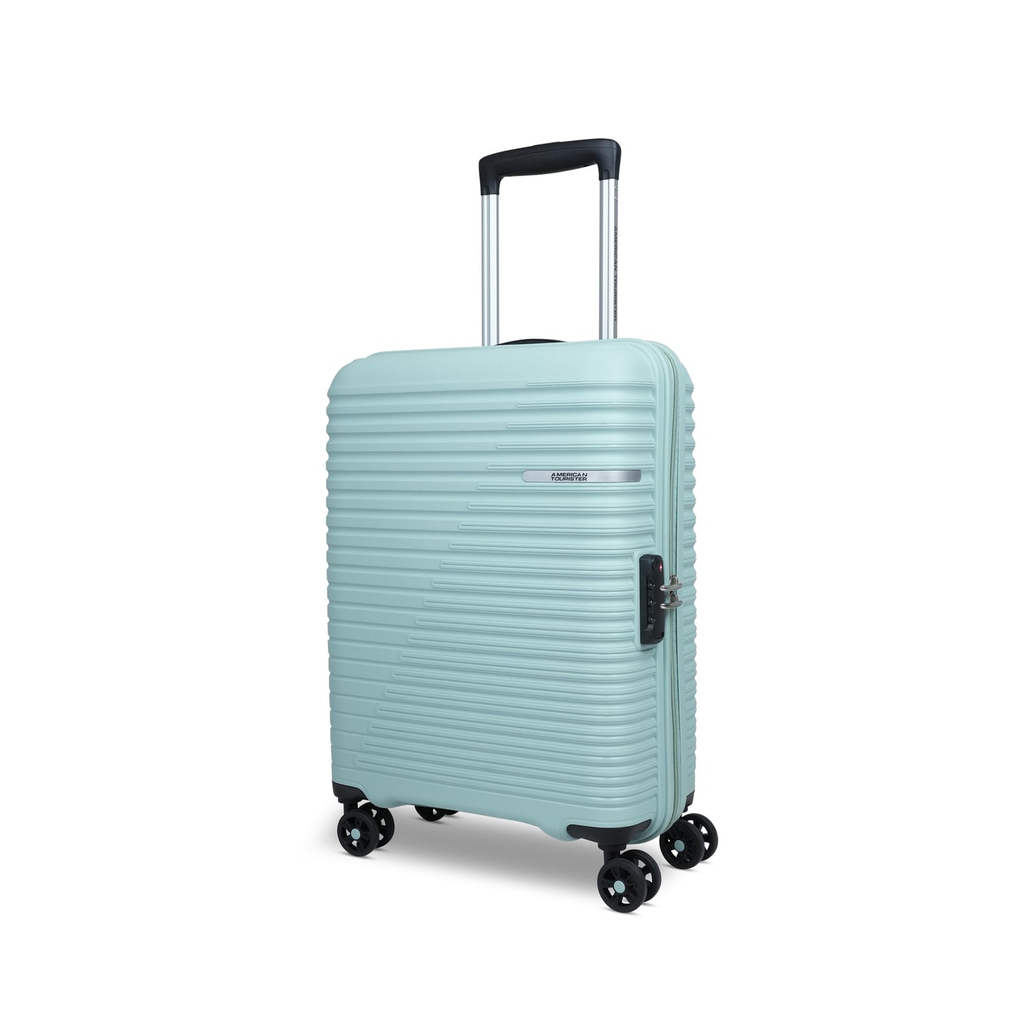 American Tourister Liftoff+|Medium Size Check-in Spinner Trolley Bag (67 cm) for Travel|360° 8 Wheel Travel Luggage|Hard Case Polypropylene (PP) Suitcase|Mounted TSA Lock|Seafoam Blue