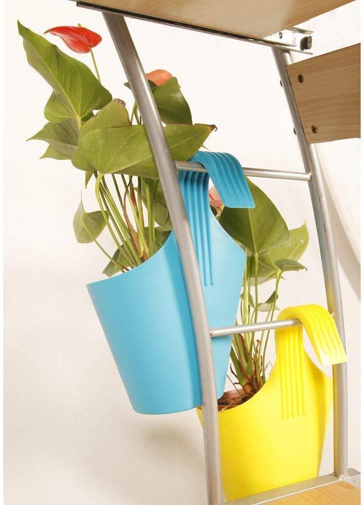 Plastic Hanging Planter Pot, Multicolour, - Springkart 