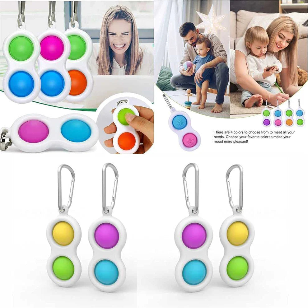 Pop It Fidget Toy Soft Silicone Push Pop Bubble for Car, Bike & Gifts for Kids & Adults