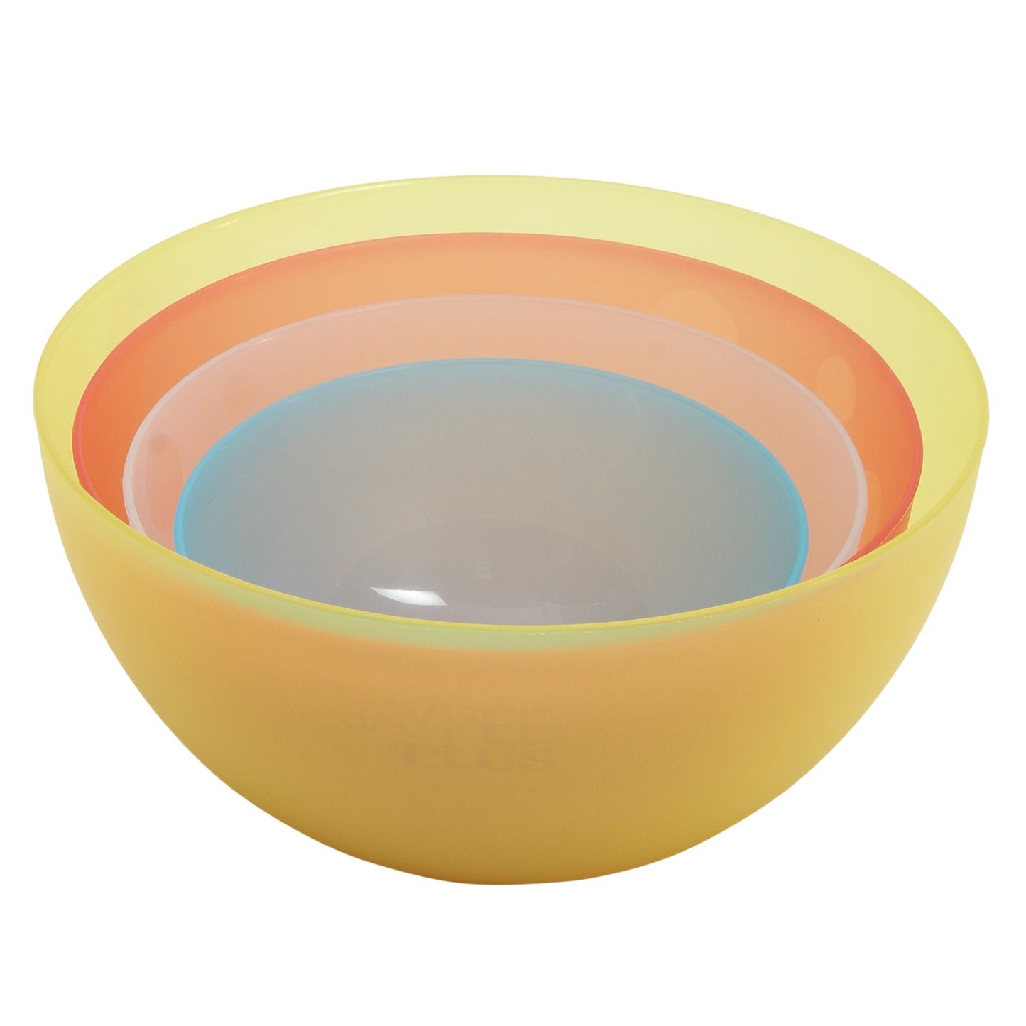 Jaypee Plus Virgin Plastic Mixing Bowl | Lightweight, Strong & Durable Bowls | Ideal for Serving, Storing & Stacking Set of 4 -(2800+2000+1200+800) ml (Multicolor)