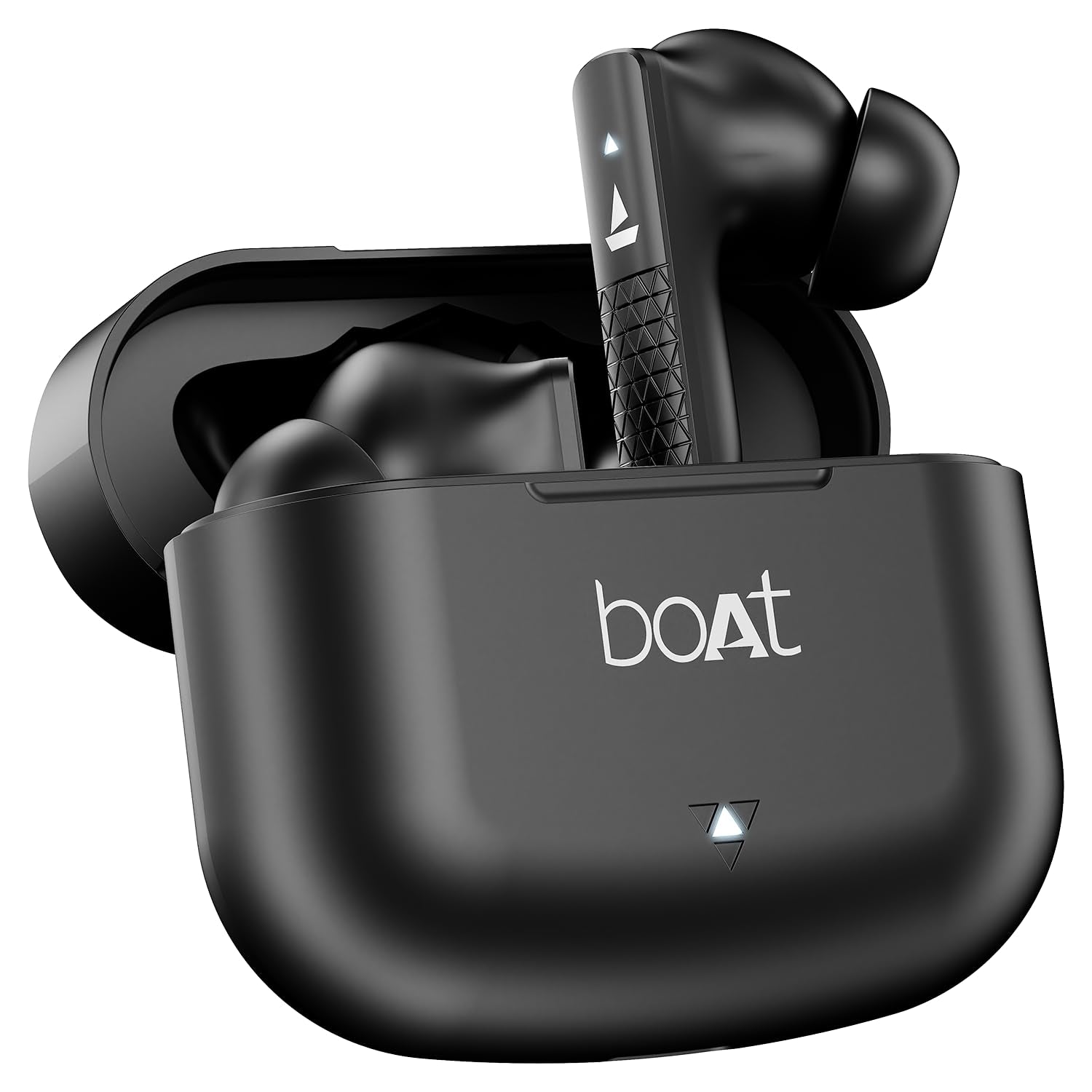 boAt Airdopes 91 Prime, 45HRS Battery, 13mm Drivers, Metallic Finish, Low Latency,ENx Tech, Fast Charge, v5.3 Bluetooth TWS in Ear Earbuds Wireless Earphones with mic (Midnight Black) - Springkart 
