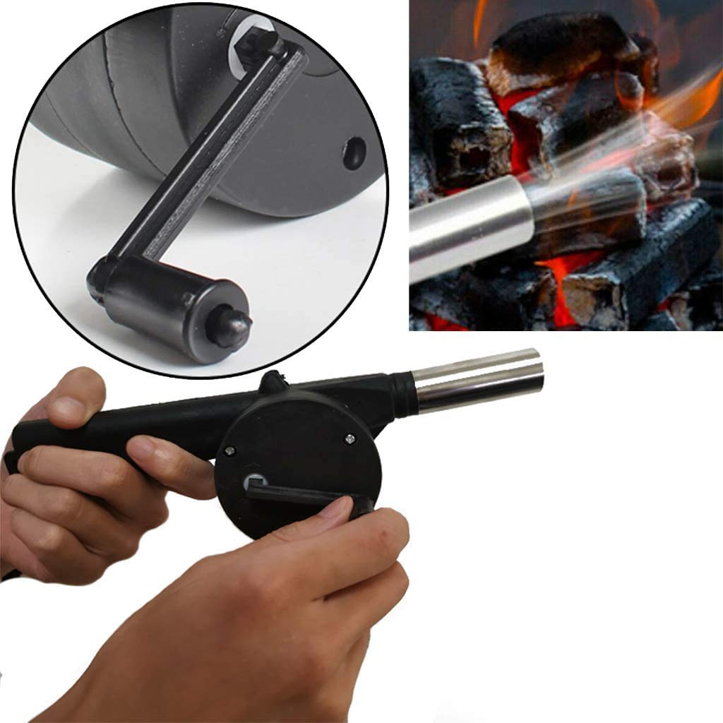 Portable Hand Crank Air Blower Fan for Charcoal Grill BBQ - Springkart 