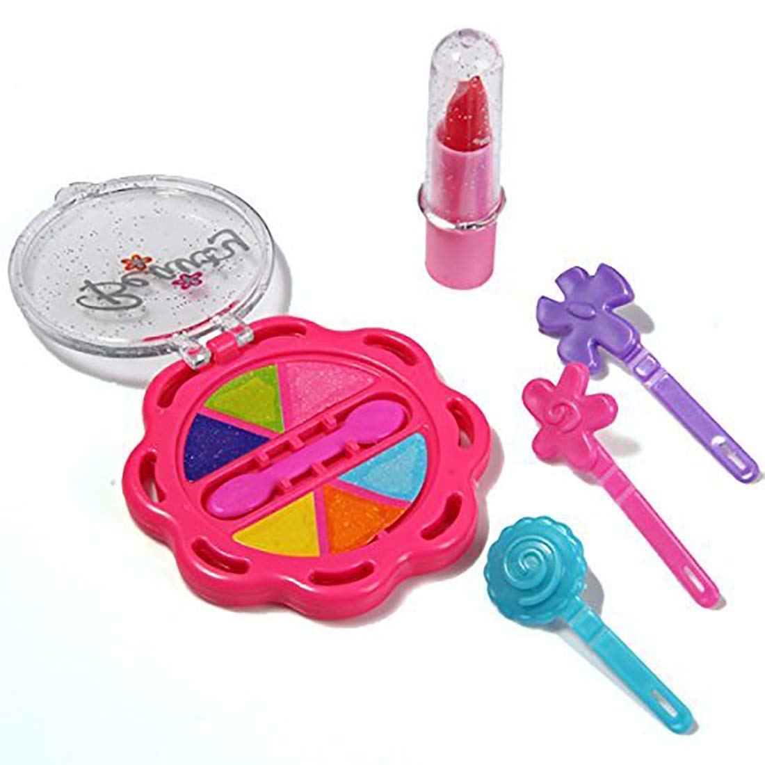 Beauty Make up Set for Kids Girls with Fold-able Suitcase (Multicolour) - Springkart 