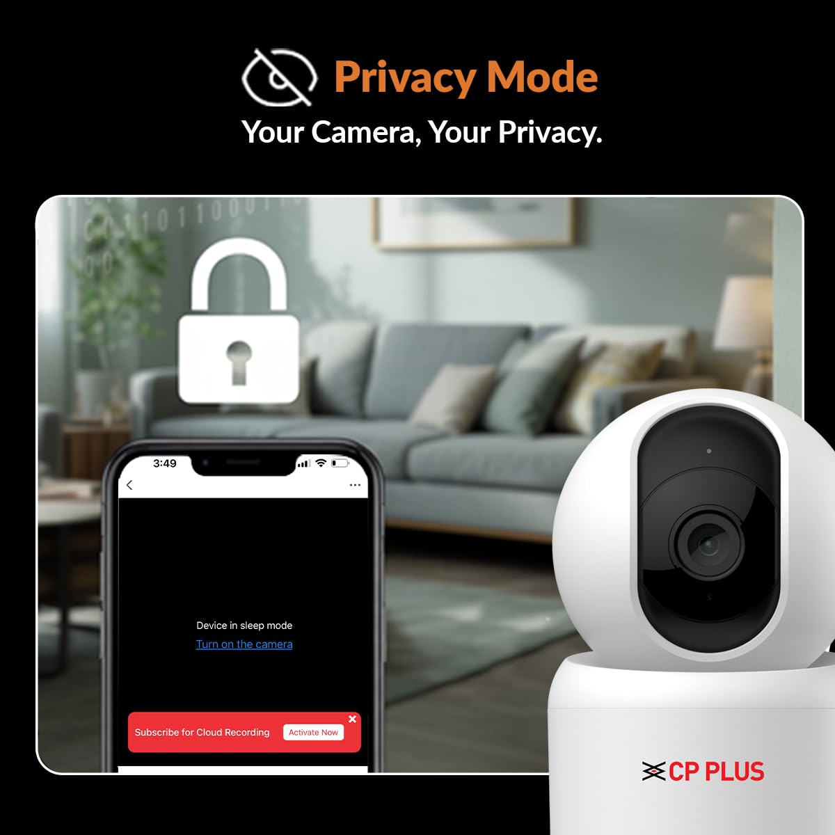CP PLUS 2MP Full HD Wi-Fi CCTV Camera for Home with Motion Tracking | Smart Detection Suite | Night Vision | Cloud Recording | View & Talk | Supports OK Google | CTC Cyber Secure | CP-E25Q (Pack of 2)
