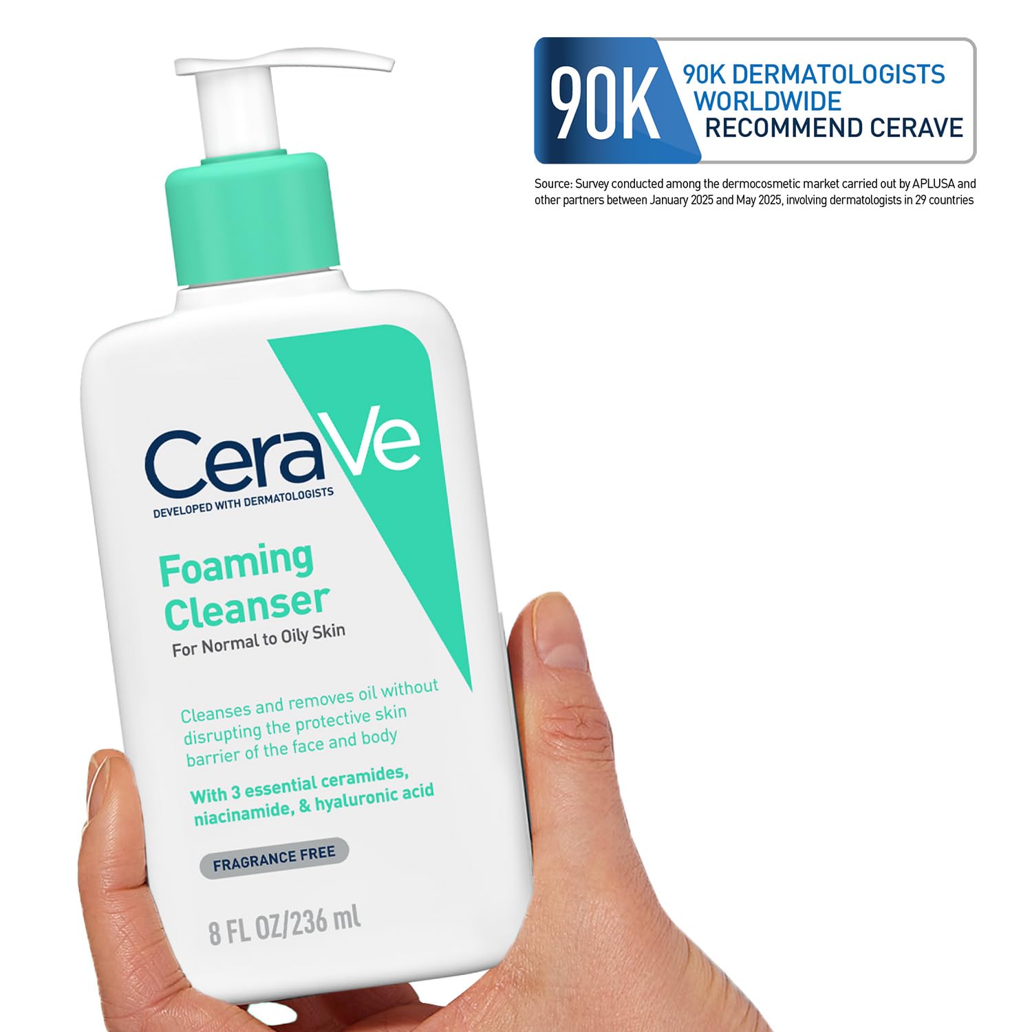 CeraVe Foaming Cleanser For Normal To Oily Skin