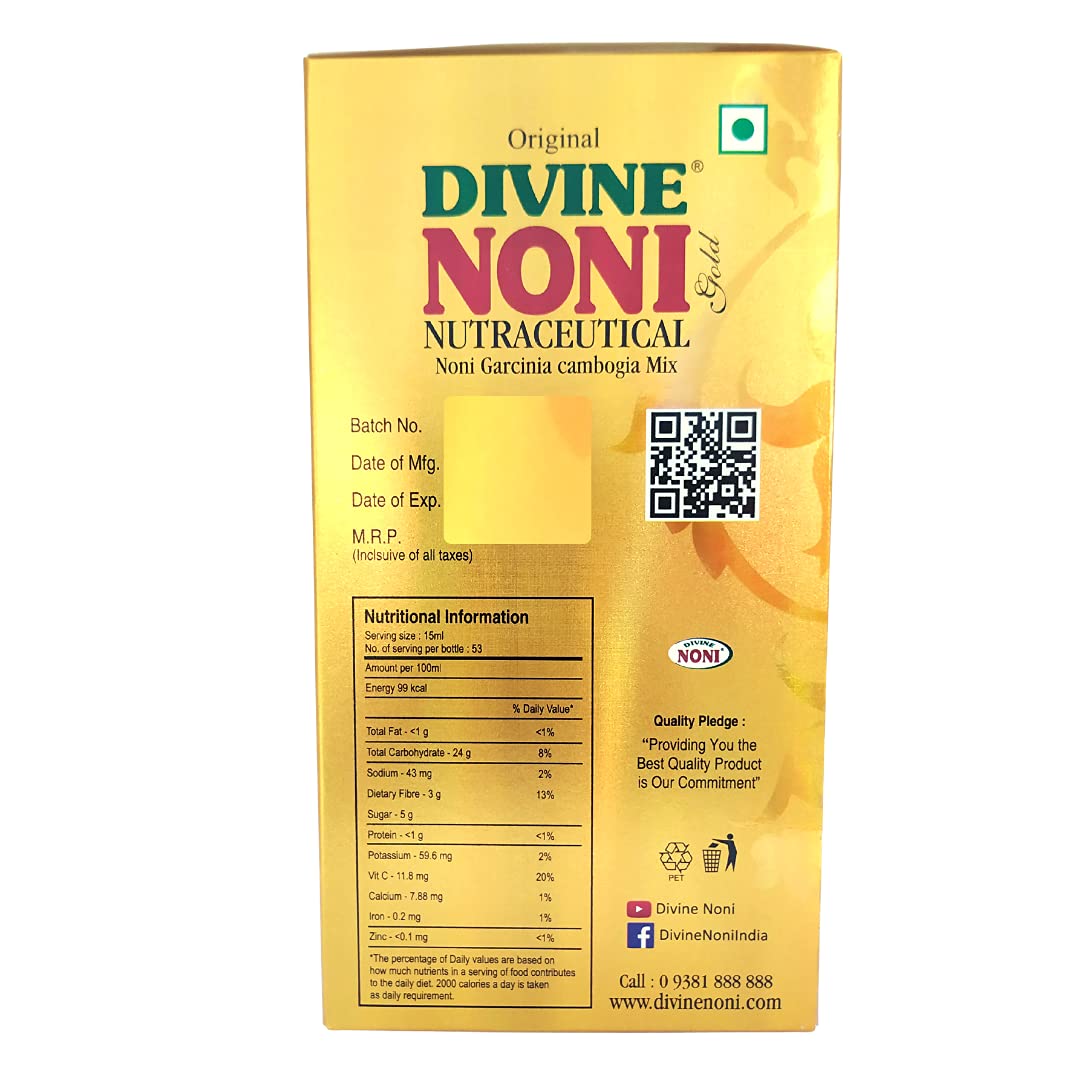 Divine Noni Prof. Peter's Divine Noni Gold, 800ml, Great Immune Booster, Noni Juice