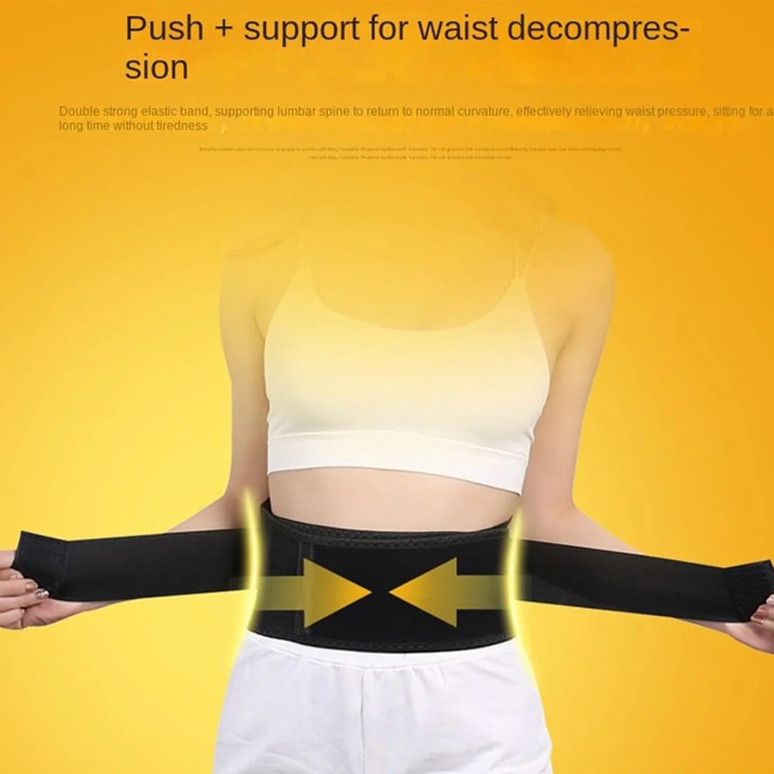 Acupressure Self-Heating Lumbar Support Belt for Pain Relief & Posture Correction