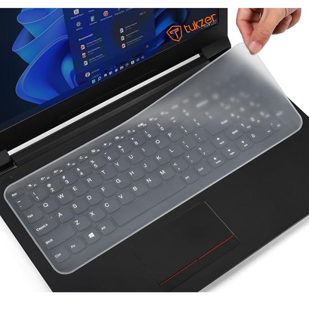 Tukzer Universal Silicone 15.6” Laptop Keyguard Keyboard Protector, Keyboard Dust Cover, Keyboard Skin 15.6” keyguard (36.5 x 13.5 cm) - Springkart 