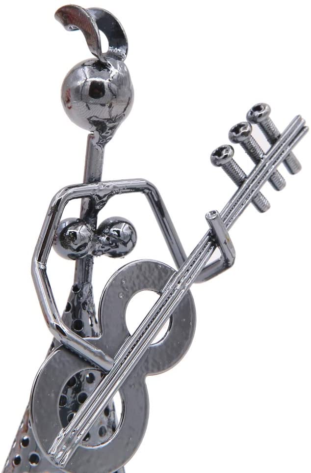Girl Musician Playing Bass Guitar Pen Stand Showpiece - Springkart 