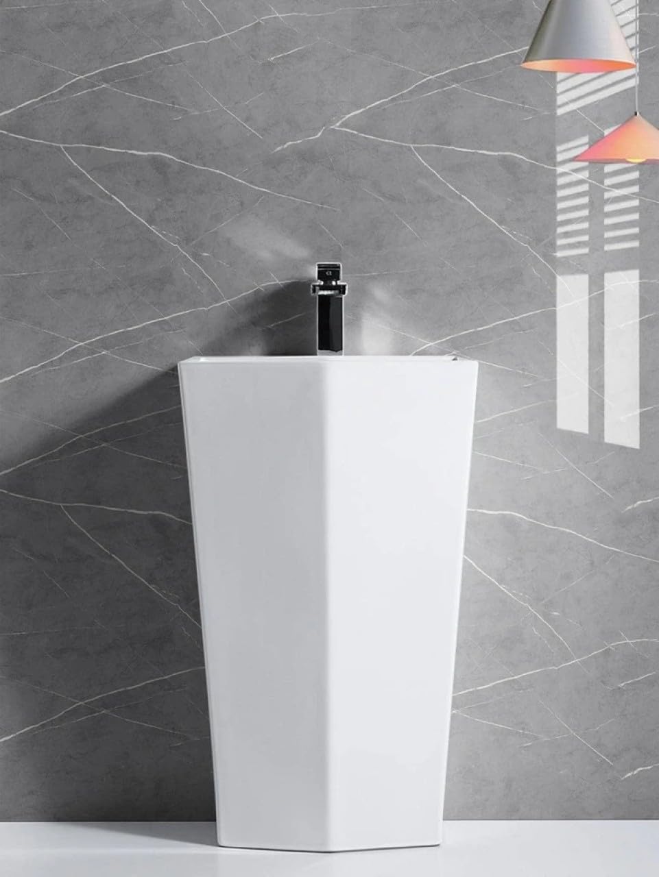 Beflix® Marble Peel and Stick Wallpaper for Home Decor, Waterproof Self-Adhesive Wall Stickers for Kitchen, Bathroom, Living Room – Wall Paper (60X200 CM) (Grey)