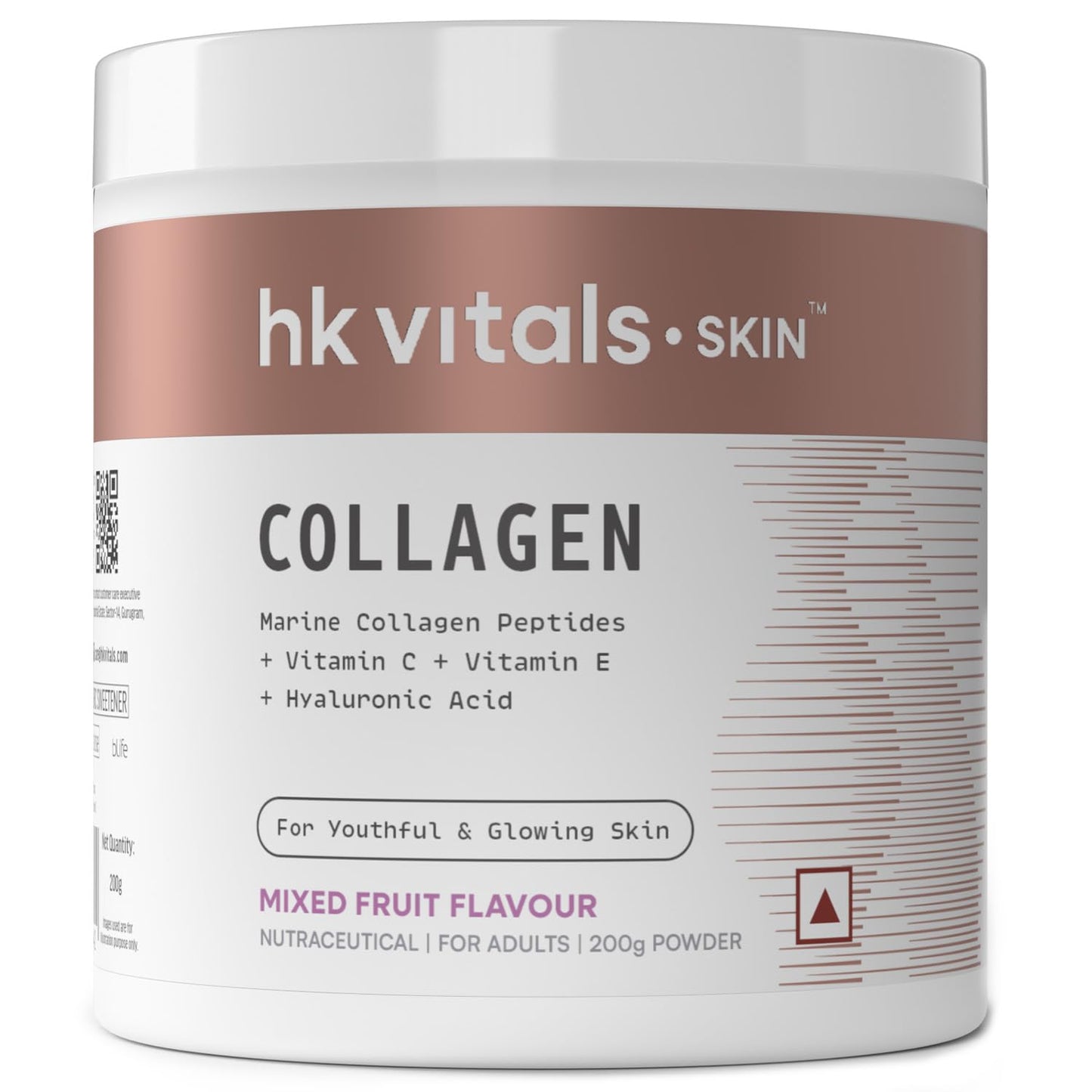 HealthKart hk vitals Skin Radiance Marine Collagen Supplement (Mango,200g) (Pack of 2)|With Biotin,Vitamin C & E for Healthy Skin & Hair,powder,2 count,25 Servings - Springkart 