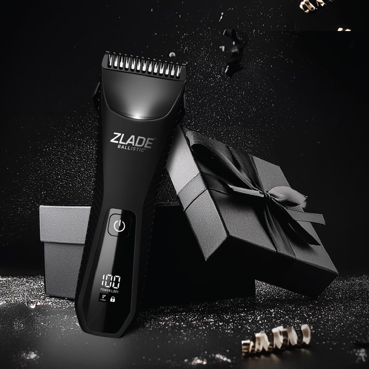 Zlade Ballistic TURBO 3.0 Full Body Manscaping Trimmer for Men | Beard, Body, Balls, Pubic Hair, Private Parts | IPX7 Waterproof, No Nicks or Cuts | 90 Mins Non Stop Runtime | 5 Mins Wireless or USB C Fast Charging | 2 Speed Turbo Mode for Beard or Body