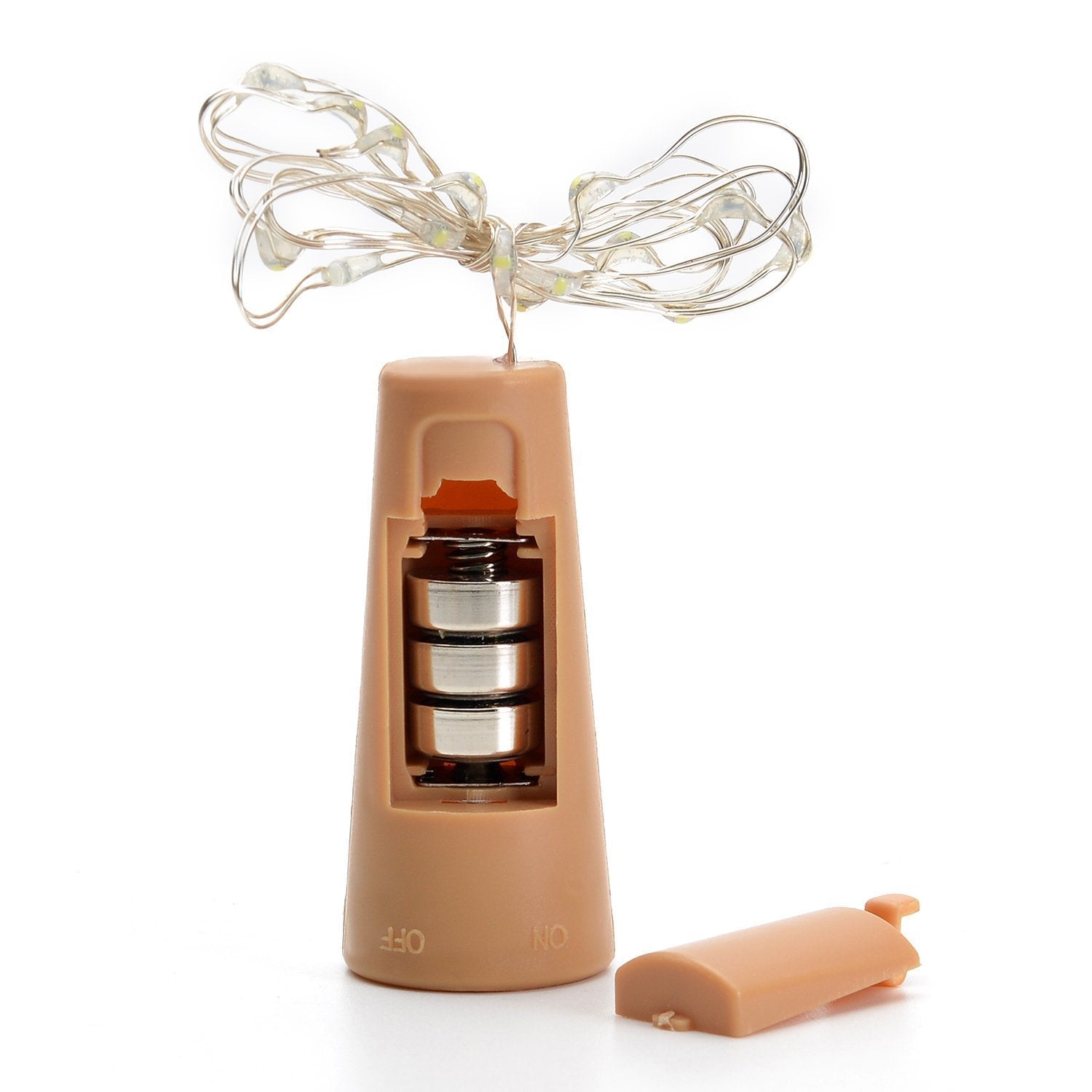 20 LED Wine Bottle Cork Lights Copper Wire String Lights, Battery Powered / Wine Bottle Fairy Lights Bottle - Springkart 