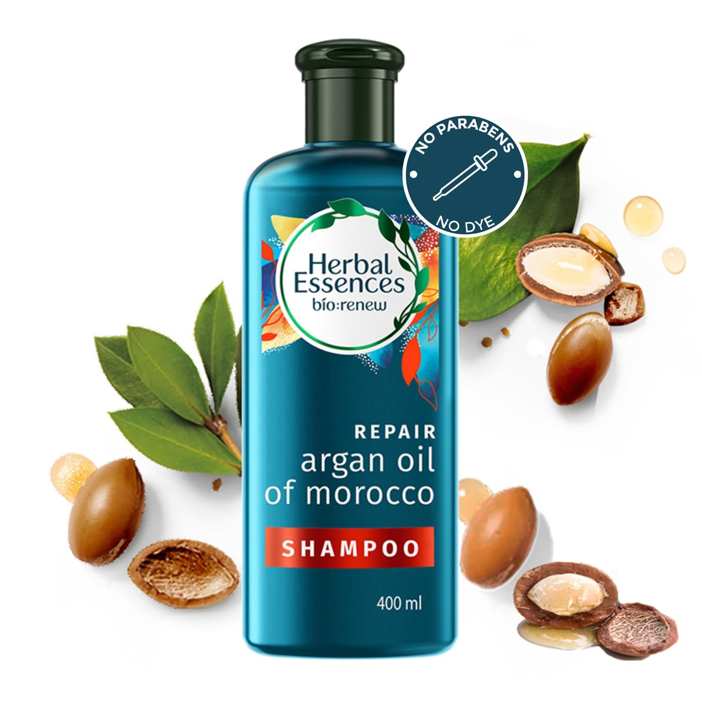 Herbal Essences bio:renew Argan Oil of Morocco SHAMPOO, 400ml, No Parabens No Colourants and Herbal Essences, Argan Oil Hair Mask, 237ml, For Dry, Damaged,Frizzy Hair |Hair Mask for Men & Women - Springkart 