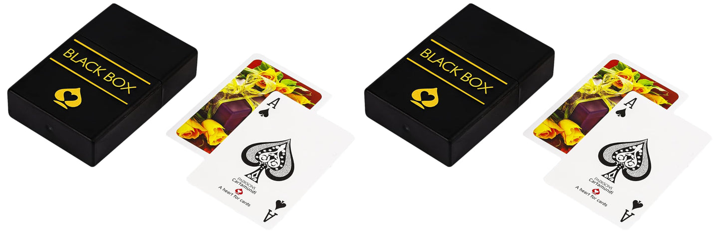 Black Box Premium Plastic Kid Black Box Playing Card Game (Set of 2),Waterproof, Bridge Size