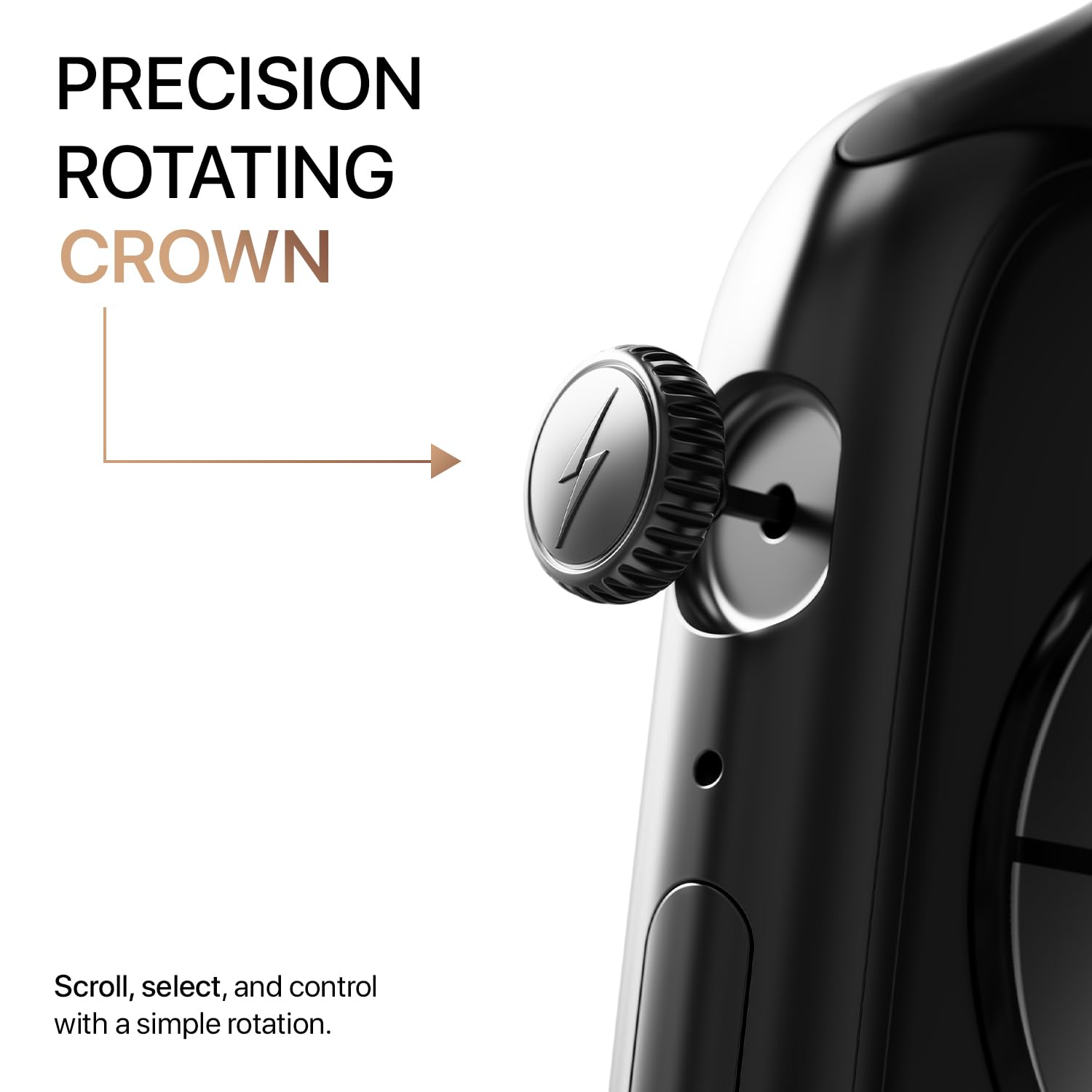 Fire-Boltt Ninja X Ring Smart Watch with 1.96” Large Display, Bluetooth Calling, Wireless Charging, AI Voice Assistant, 500+ Watch Faces, Health Suite, Smart Watch for Man & Woman – Black S