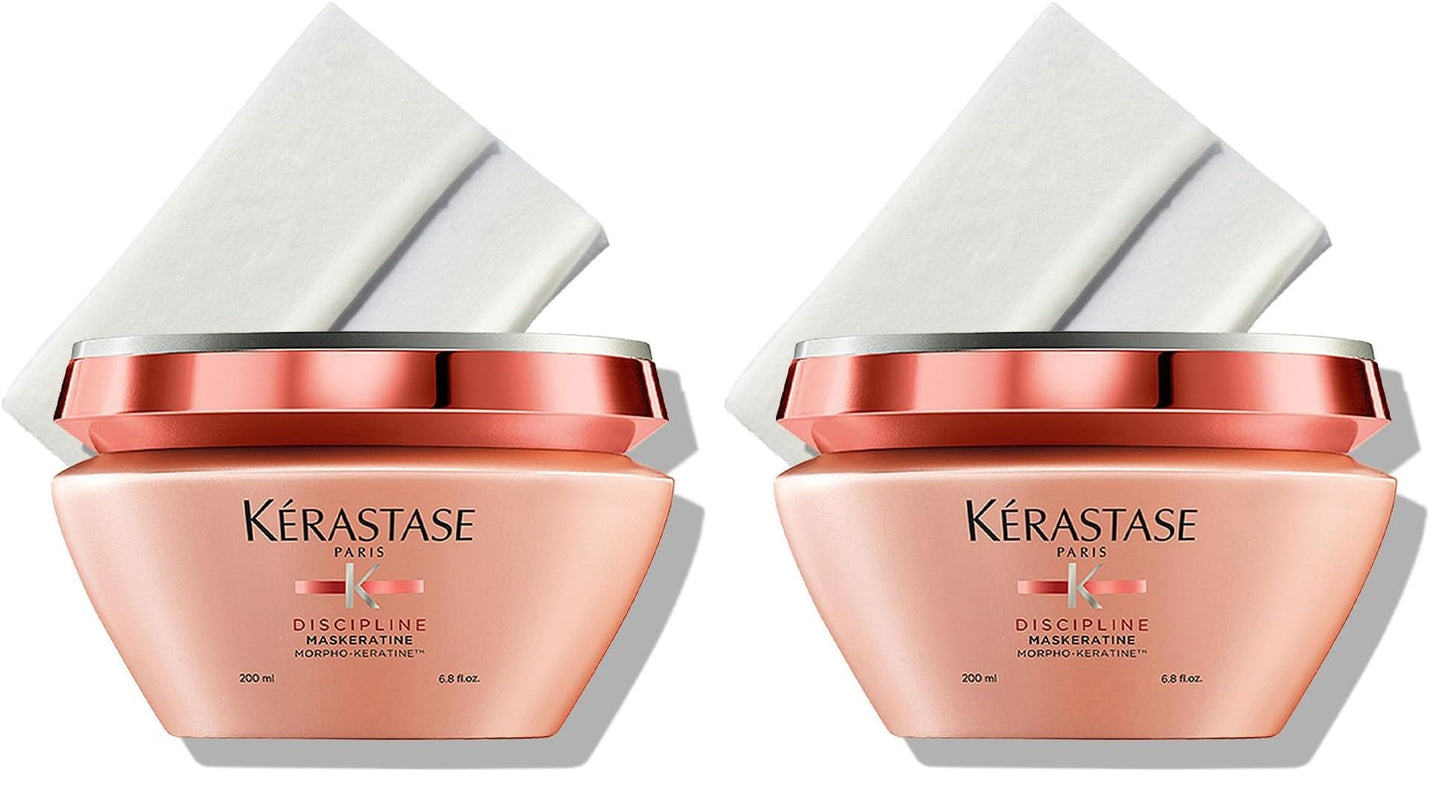 Kérastase Discipline Maskeratine Hair Mask for Frizzy Hair 200ml | Anti-Frizz Hair Mask | Nourishing Formula with Up to 72 Hr Frizz Control | Infused with Morpho-Kératine, Softening Agents & Lipids