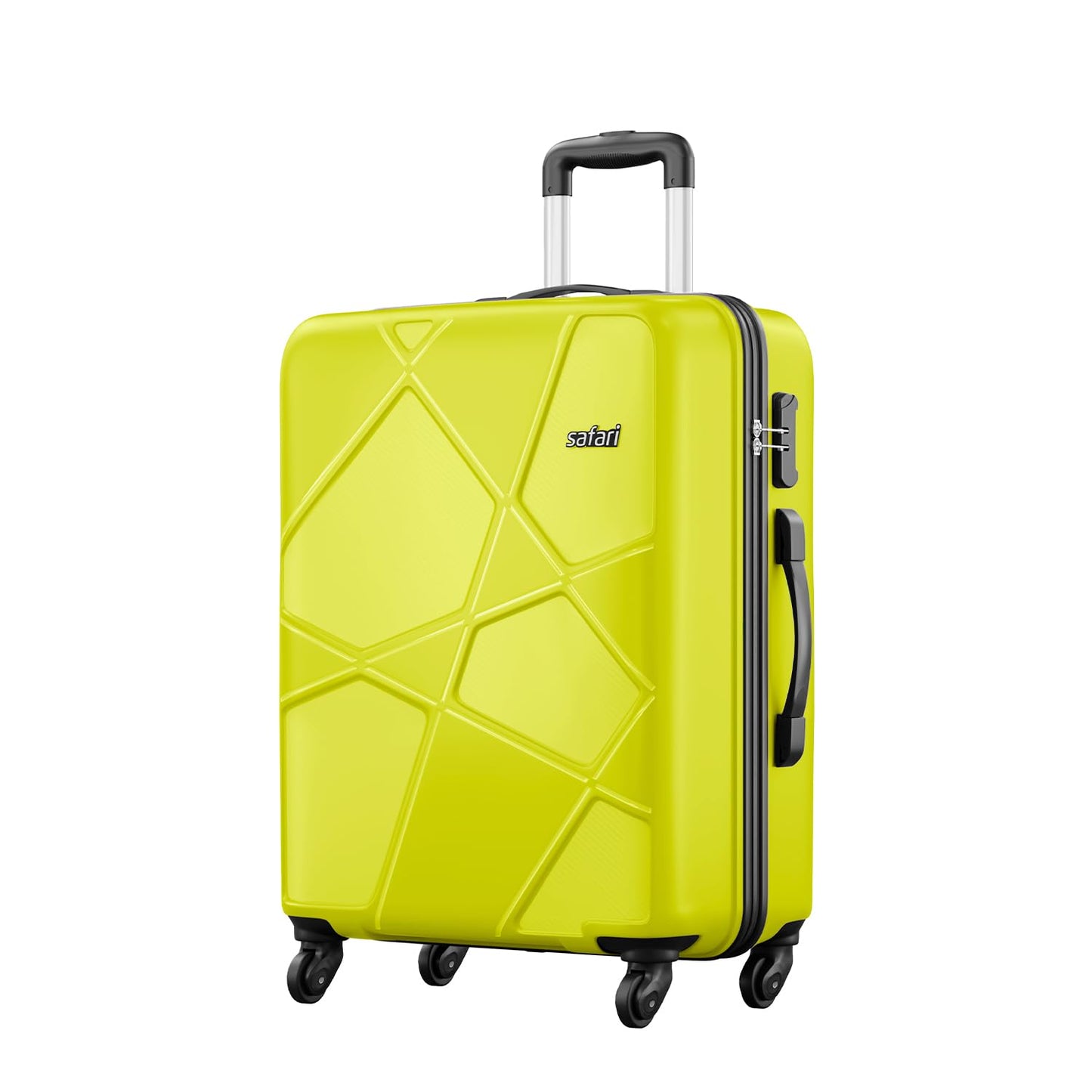 Safari Pentagon Set of 2, Cabin & Checkin Trolley Bags Hard Case Polypropylene 4 Wheels 360 Degree Wheeling System Luggage, Travel Bags, Suitcase for Travel, Trolley Bags for Travel, Dusk Green