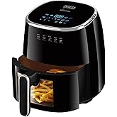 Cookwell Air Fryer - 5L With See Through Window - 1400W (Grey & Black) : Amazon.in: Home & Kitchen