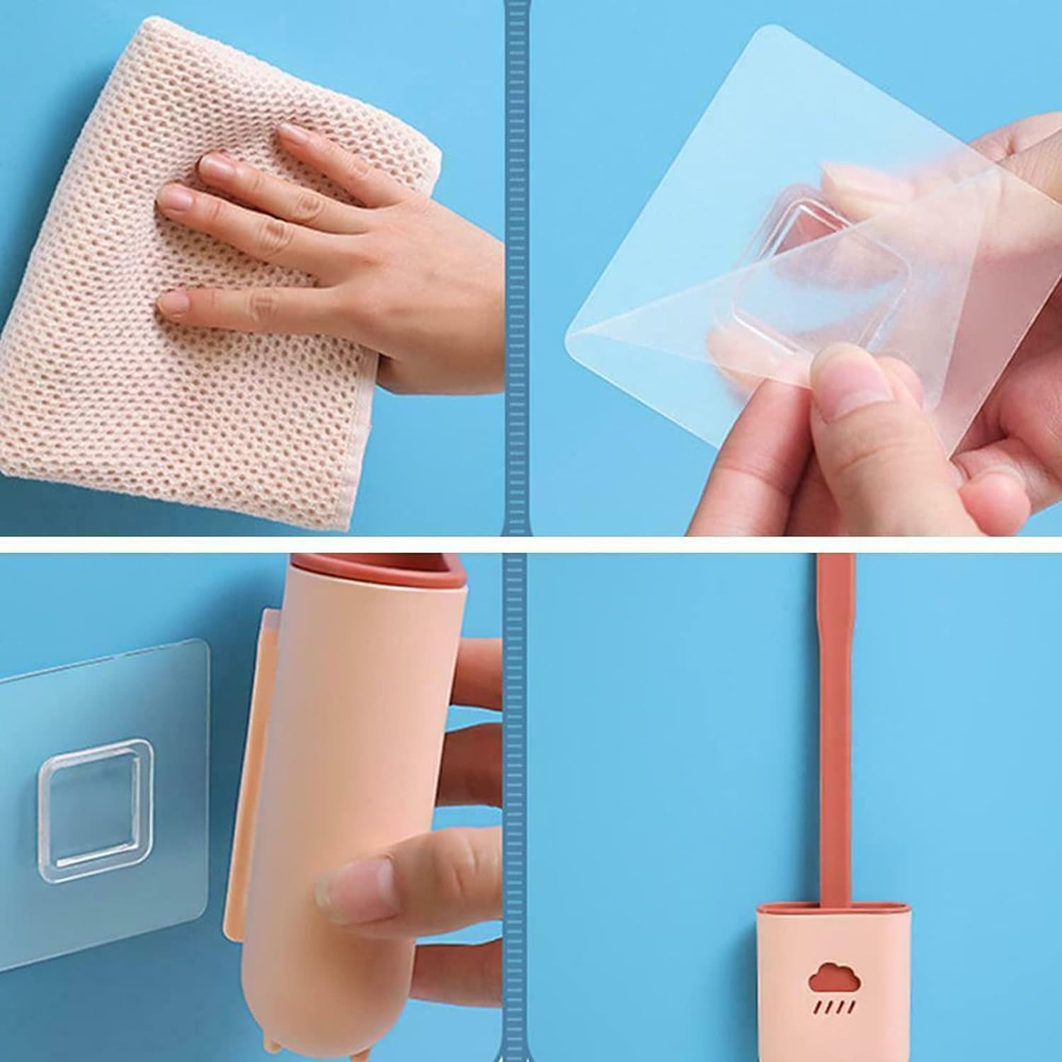 Silicone Toilet Brush with Holder (Without Box) - Springkart 