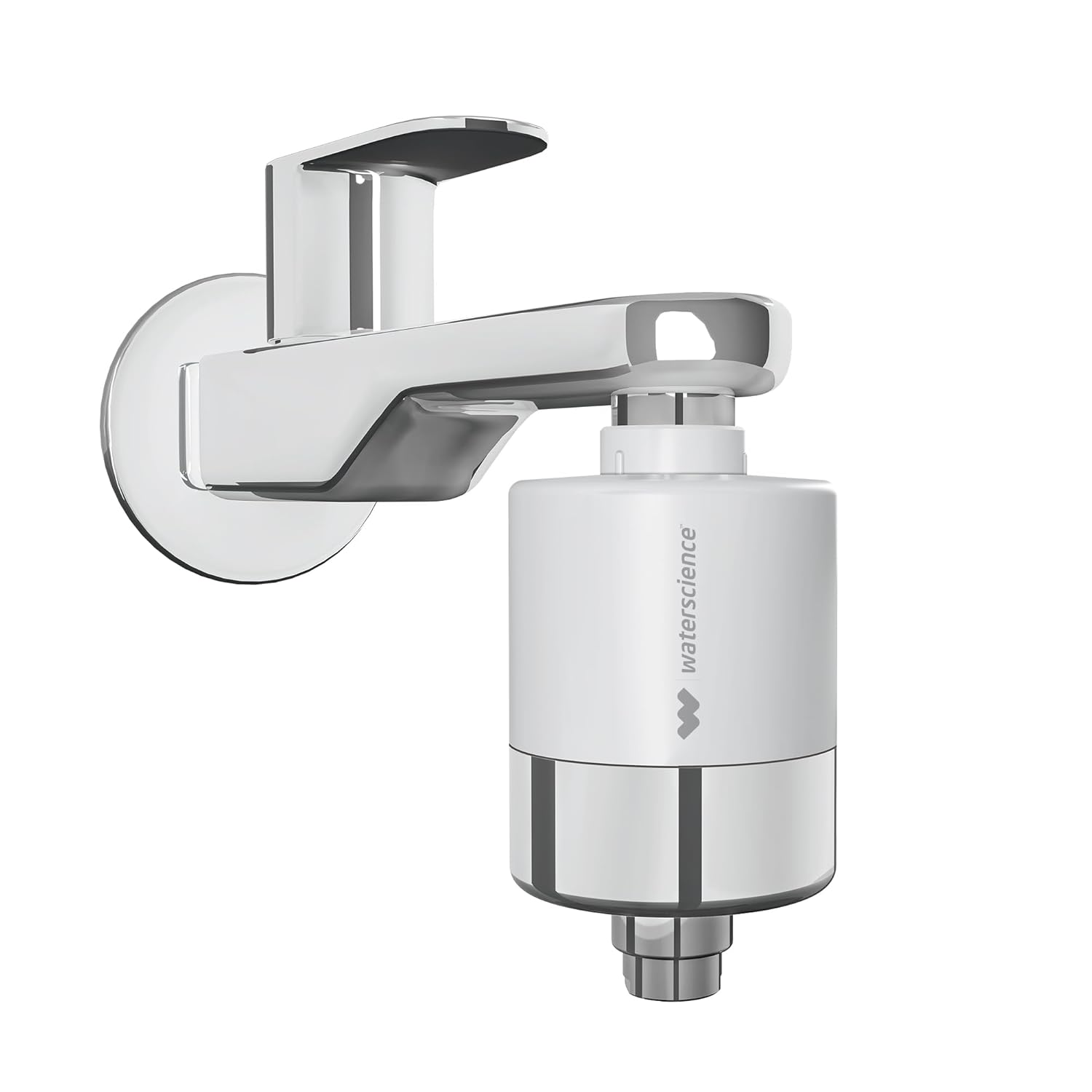 WaterScience CLEO Hard Water Softener for Tap and Shower | Shower Filter for Bathroom | Filter for Tap | for Borewell/Tanker Water - CLEO-SFU-423
