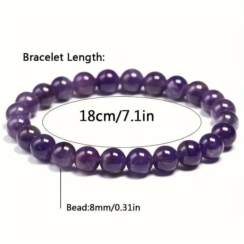 Stretchable Handmade Natural Crystal Stone Bracelet(Pack Of 2)