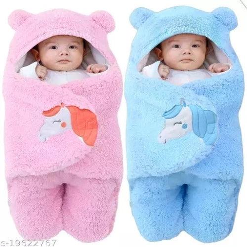 BRANDONN New Born Supersoft Wearable Designer Baby boys, Baby Girls Sleeping Bag For Babies Pack of 2 - Springkart 