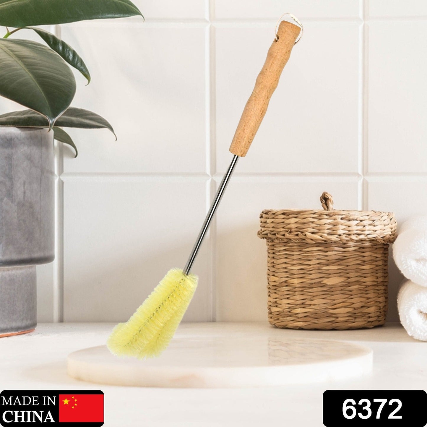 Bottle Brush with Curved Head Long Handle Washing Brush for Baby Bottles Jugs for Teapots, Sports Water Bottles, Coffee Pots, Juice Jars - Springkart 