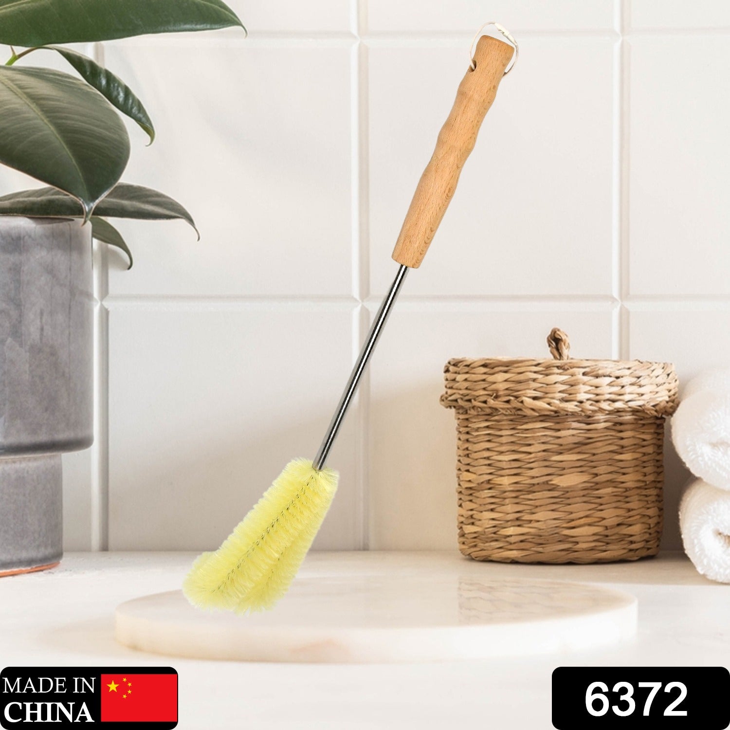 Bottle Brush with Curved Head Long Handle Washing Brush for Baby Bottles Jugs for Teapots, Sports Water Bottles, Coffee Pots, Juice Jars - Springkart 