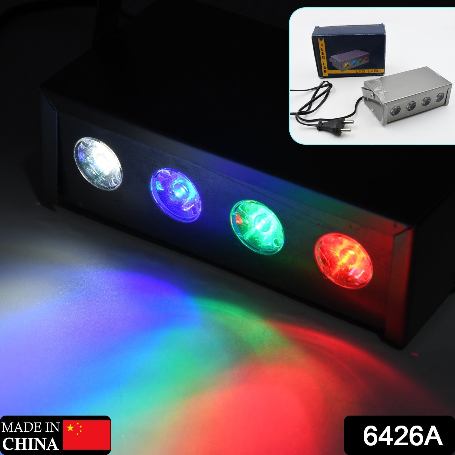 Mini Laser Projector Low Par Light 4 LED RGBW Stage Lighting Laser Light, Special Effects, Party Light - Springkart 