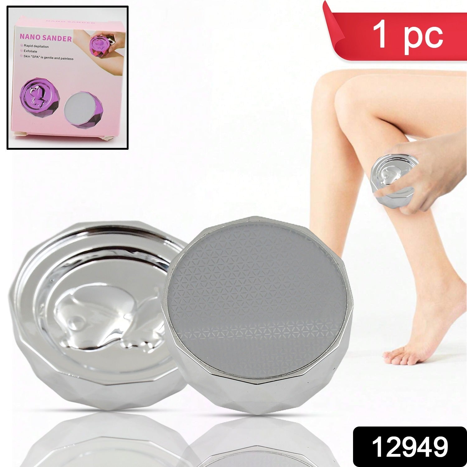 Nano Hair Remover for Arms, Legs, Back One Sided Skin Hair Remover (1 Pc) - Springkart 