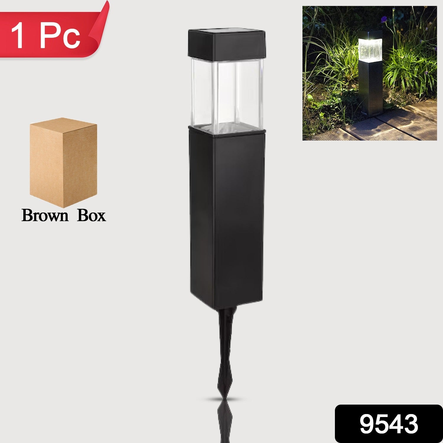 Big Garden Solar Light, Outdoor Garden Park Driveway Light (1 Pc) - Springkart 